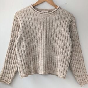 Vintage Talbots Cotton Ribbed Sweater